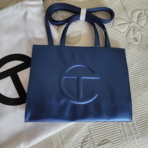 Telfar Handbags - Medium blue Telfar shopping Bag